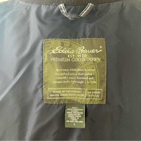 Eddie Bauer Plaid Goose Down Vest - Picture 13 of 15